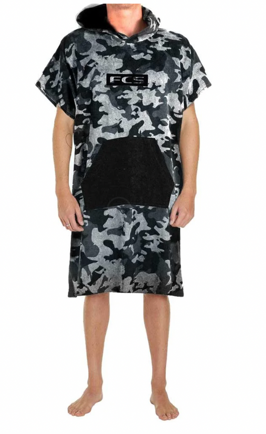 FCS Towel Poncho Grey Camo/Black