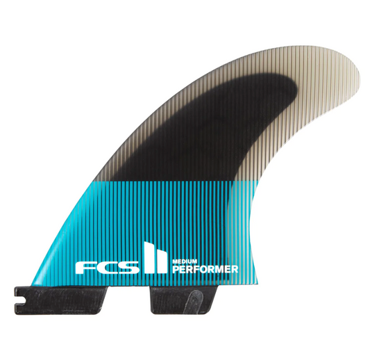 FCS II Performer PC Teal/Black Thruster Fin