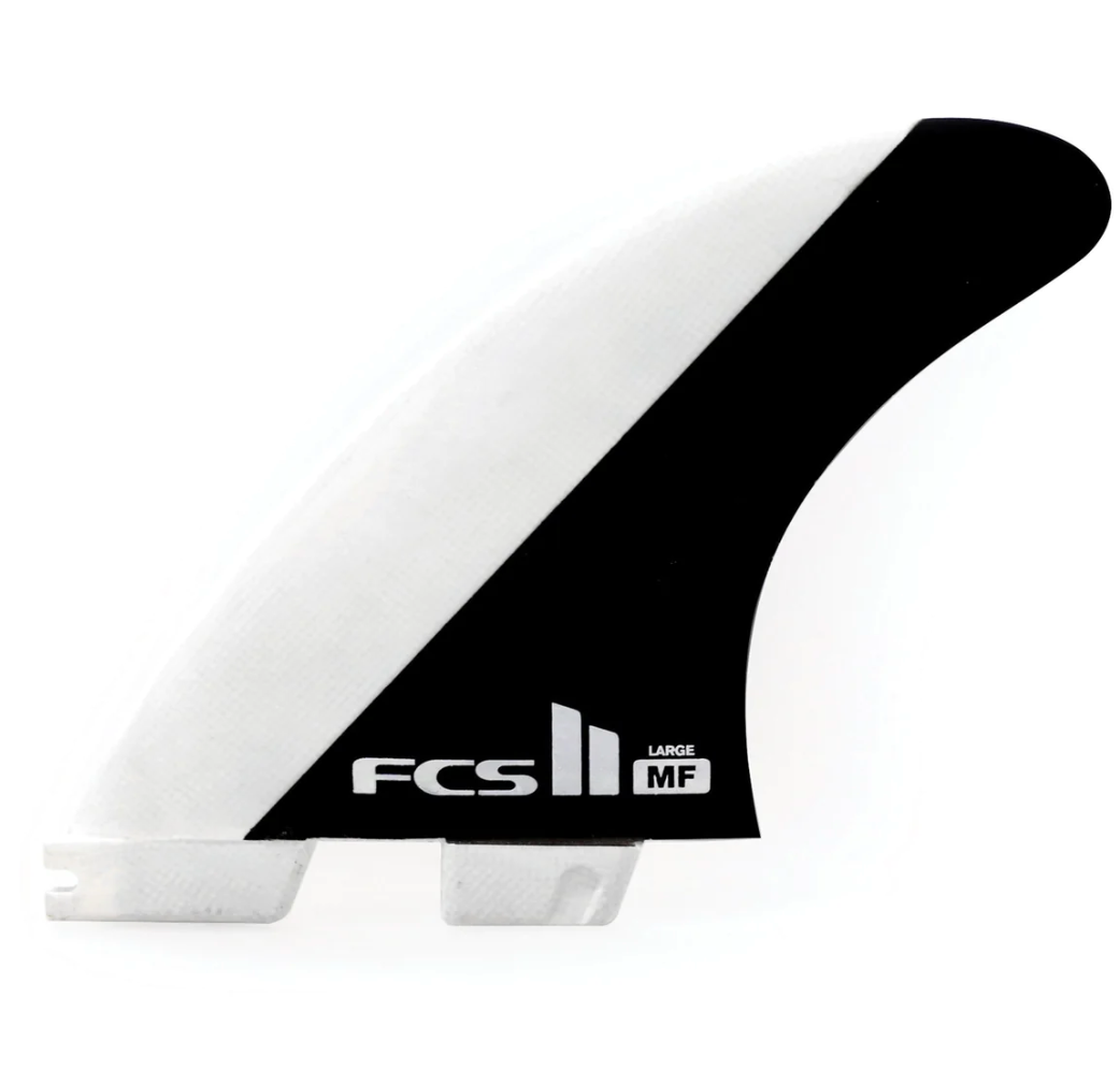 FCS II MF PC Black/White Medium Tri Fins