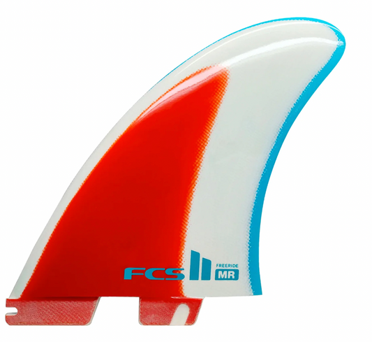 FCS II MR Freeride PG Twin Blue/Red/White Fins